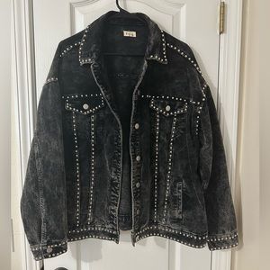 POL Corduroy Studded Jacket.